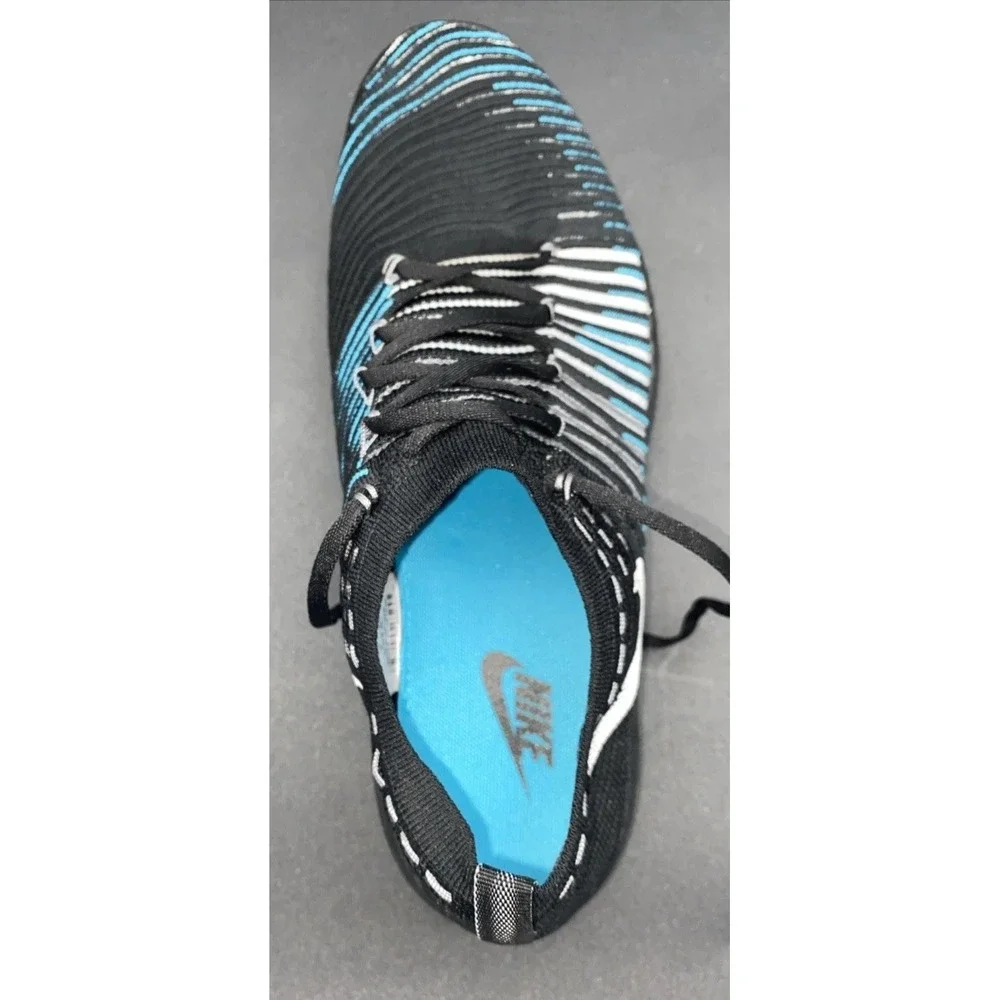 Nike Free Transform Flyknit Athletic Training Running Shoes Black Teal Size 11.5